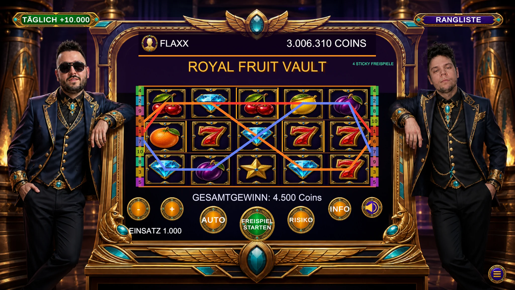 Royal Fruit Vault Gameplay